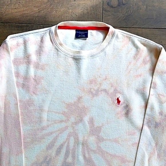 RALPH LAUREN POLO CUSTOM BLEACH THERMAL SHIRT XL - Picture 2 of 7